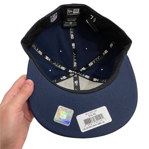 NWT New Era 59FIFTY Tennessee Titans Fitted Hat Size 7 5/8 - Picture 3 of 4